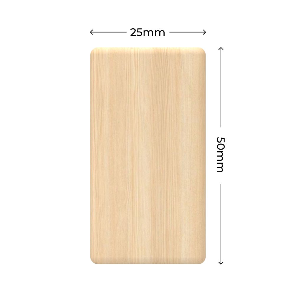 Multi-Shape Wooden Keychain