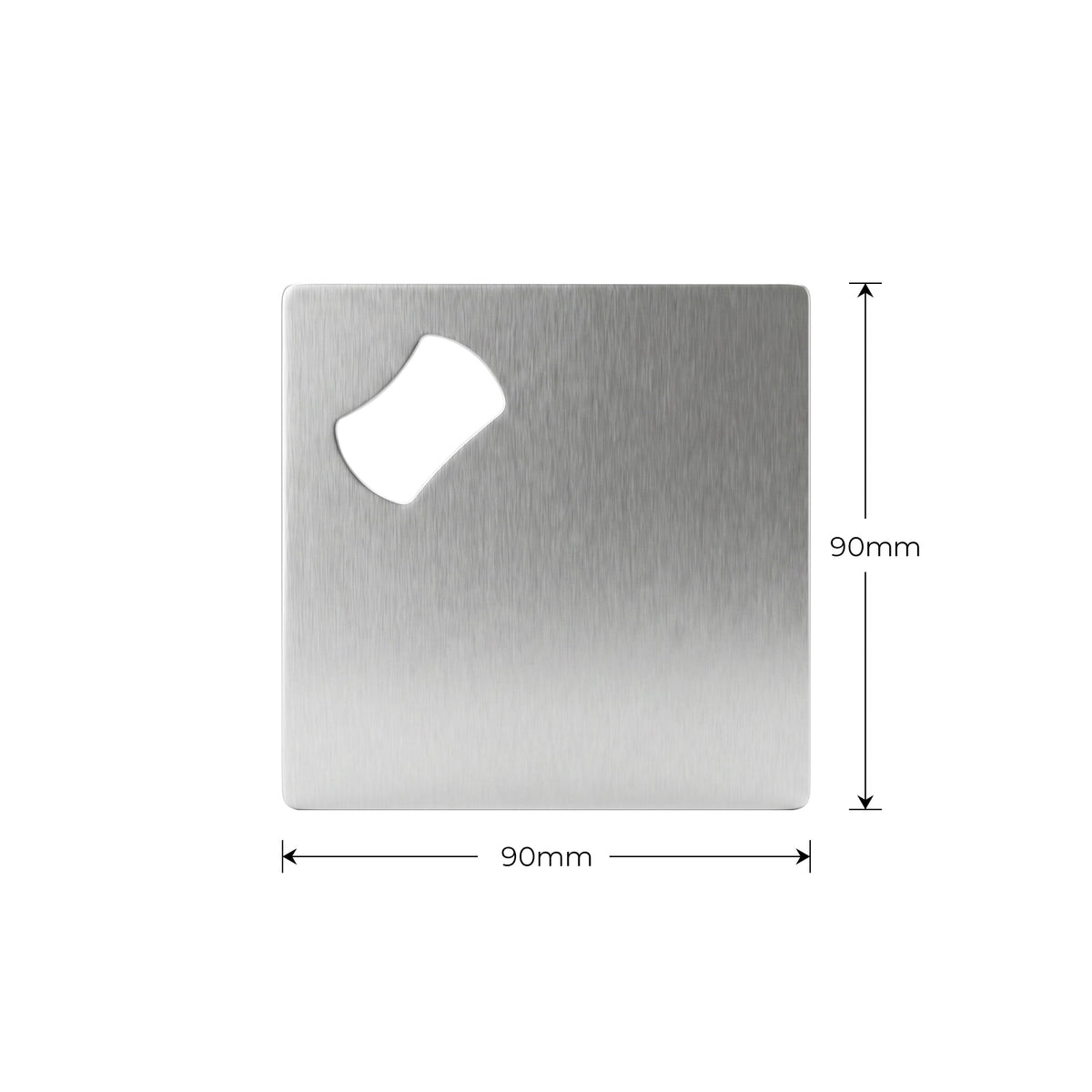 Square Metal Bottle Opener