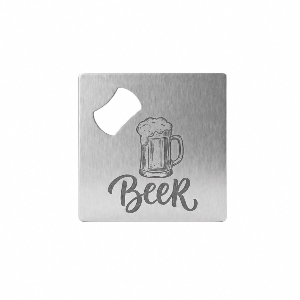 Square Metal Bottle Opener