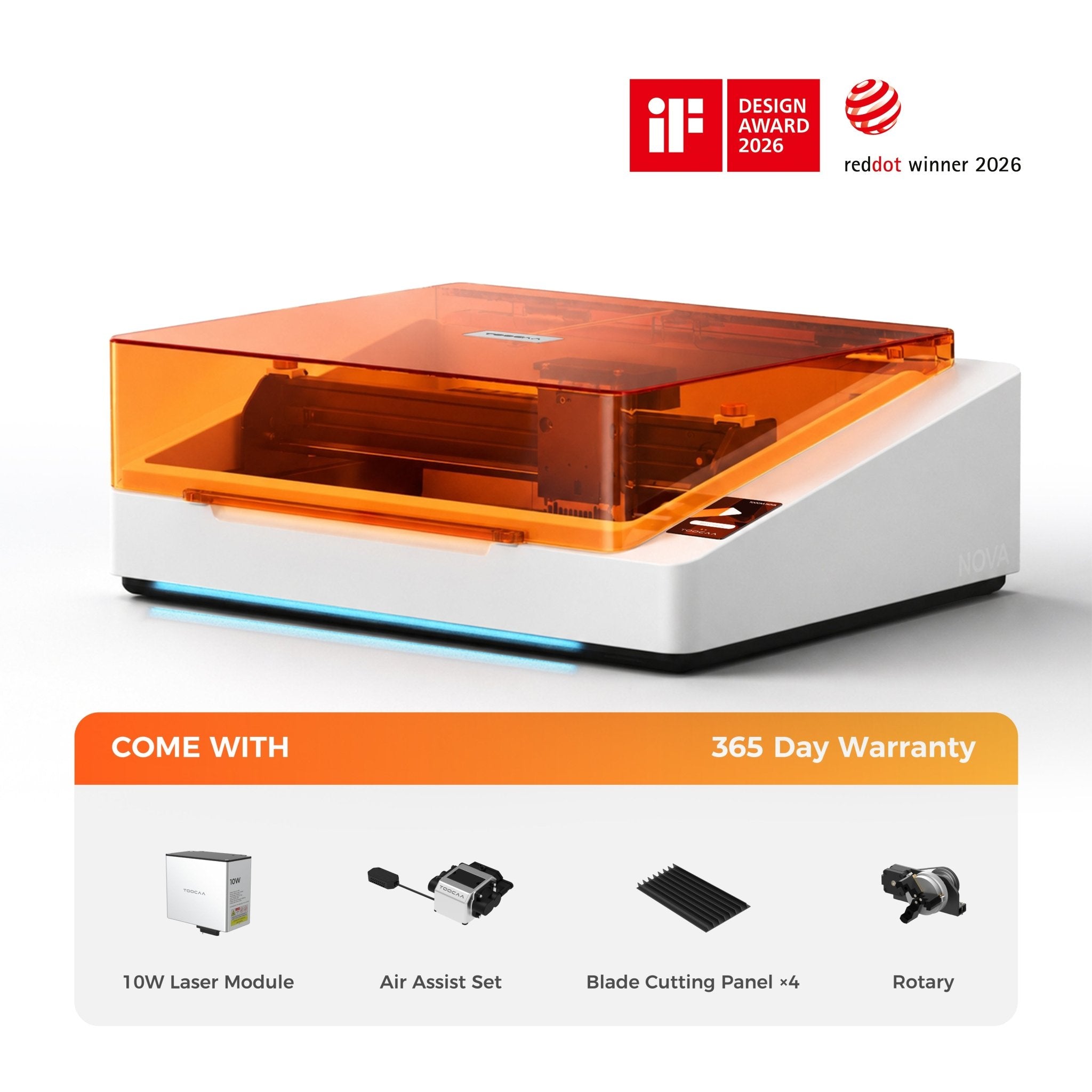 TOOCAA NOVA: The Smart Laser Engraver with Class 1 Safety for Effortless Desktop Creation