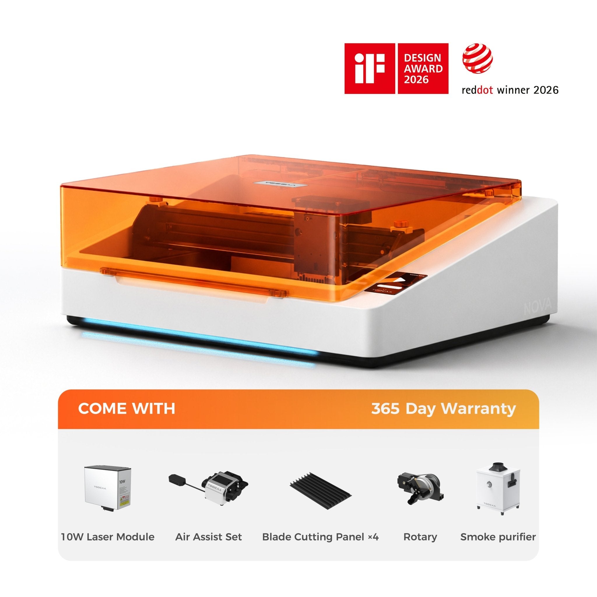 TOOCAA NOVA: The Smart Laser Engraver with Class 1 Safety for Effortless Desktop Creation