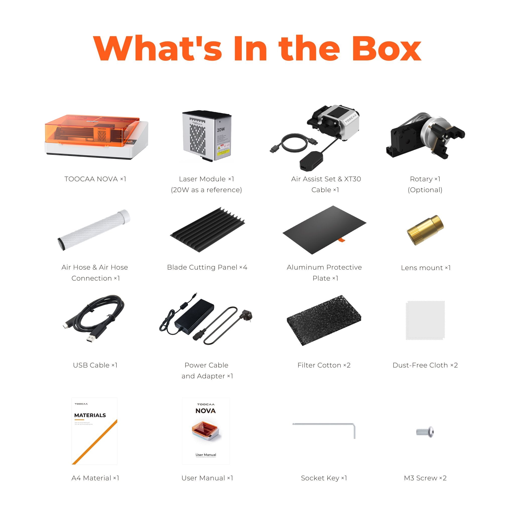 TOOCAA NOVA: The AI-Powered Laser Engraver with Class 1 Safety for Effortless Desktop Creation