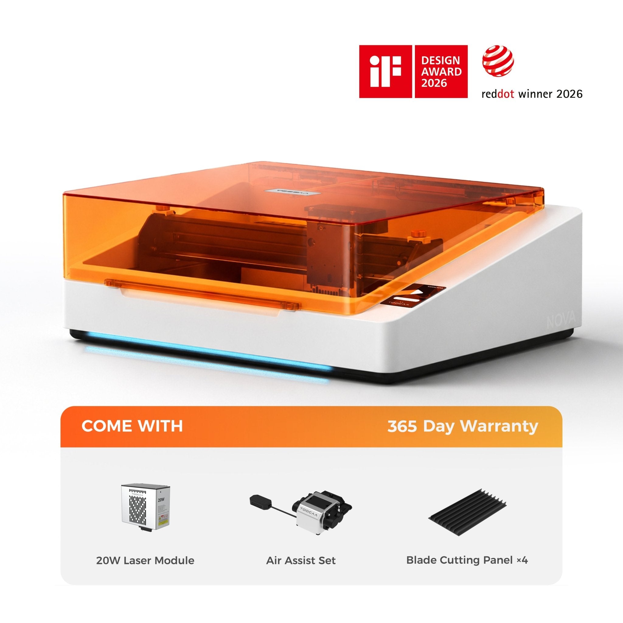 TOOCAA NOVA: The Smart Laser Engraver with Class 1 Safety for Effortless Desktop Creation