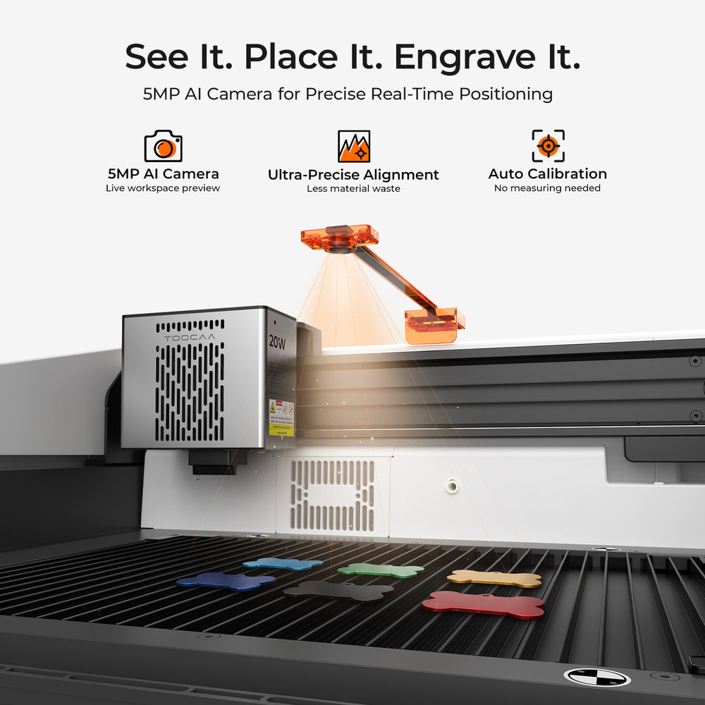 TOOCAA NOVA Laser Cutter Engraver with AI Camera