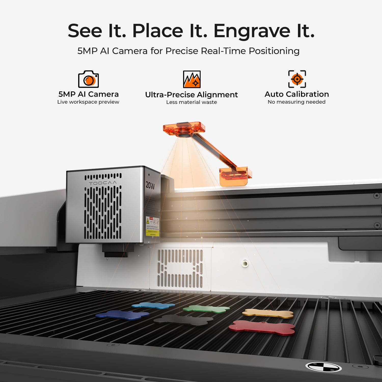 TOOCAA NOVA Laser Cutter Engraver with AI Camera