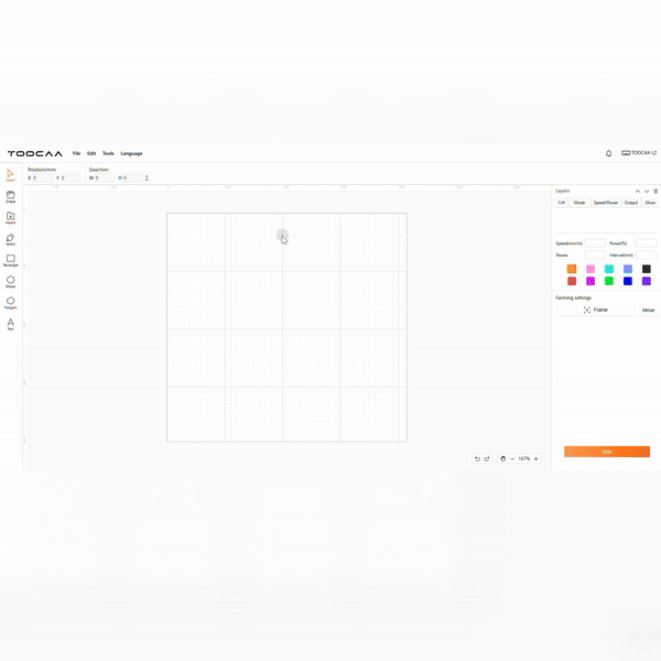 Adjust engraving mode