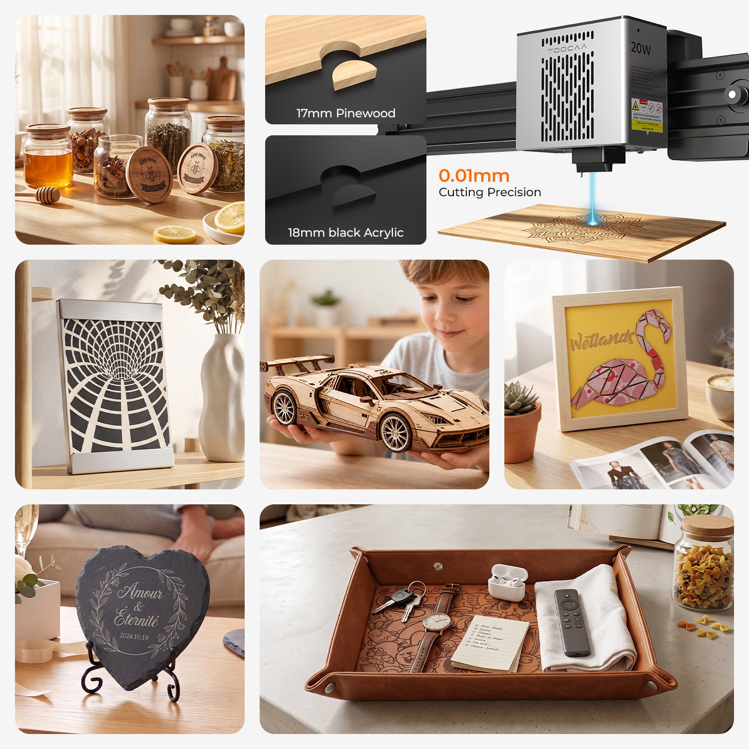 TOOCAA NOVA Laser Cutter Engraver with AI Camera