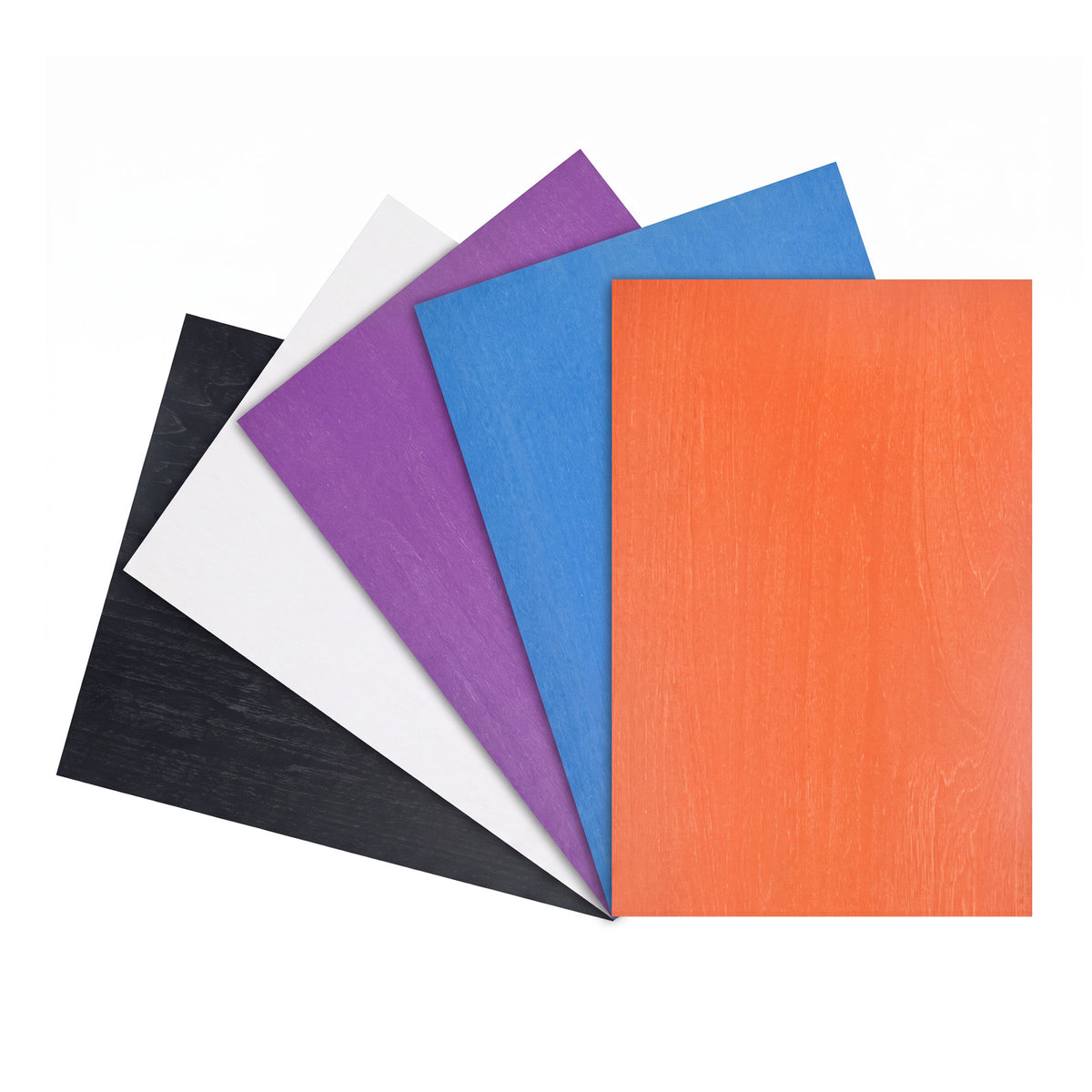 Color Board Set for Colorful Projects (White/Orange/Royal Blue/Black/Violet)