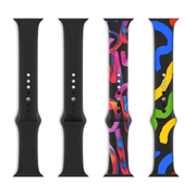 TOOCAA Silicone Apple Watch Bands with Laserable Rainbow Filling