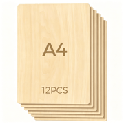 1/8" A4 Basswood Plywood （12 pcs）