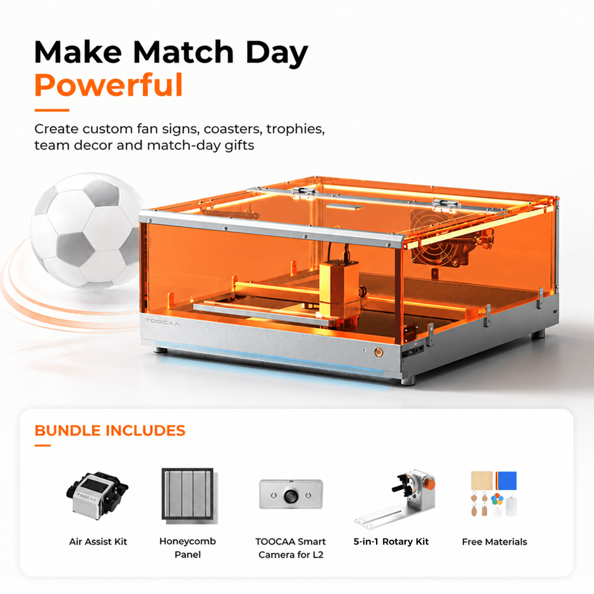 TOOCAA L2 Desktop Laser Engraver & Cutter