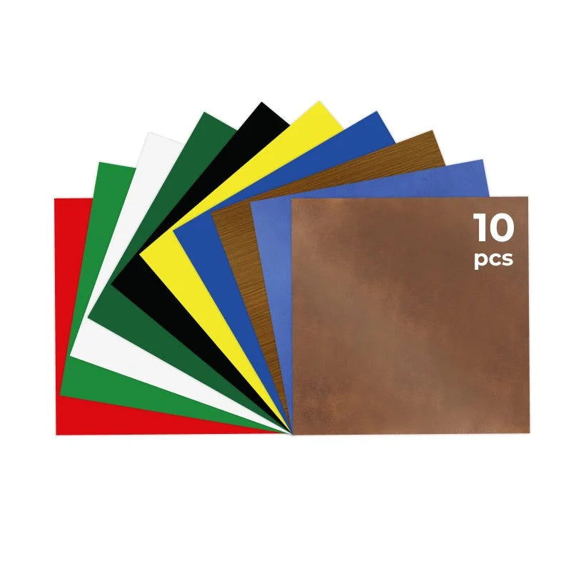 [Halloween Gift] 10pcs  Leather Magic Box +12pcs A4 Basswood Plywood