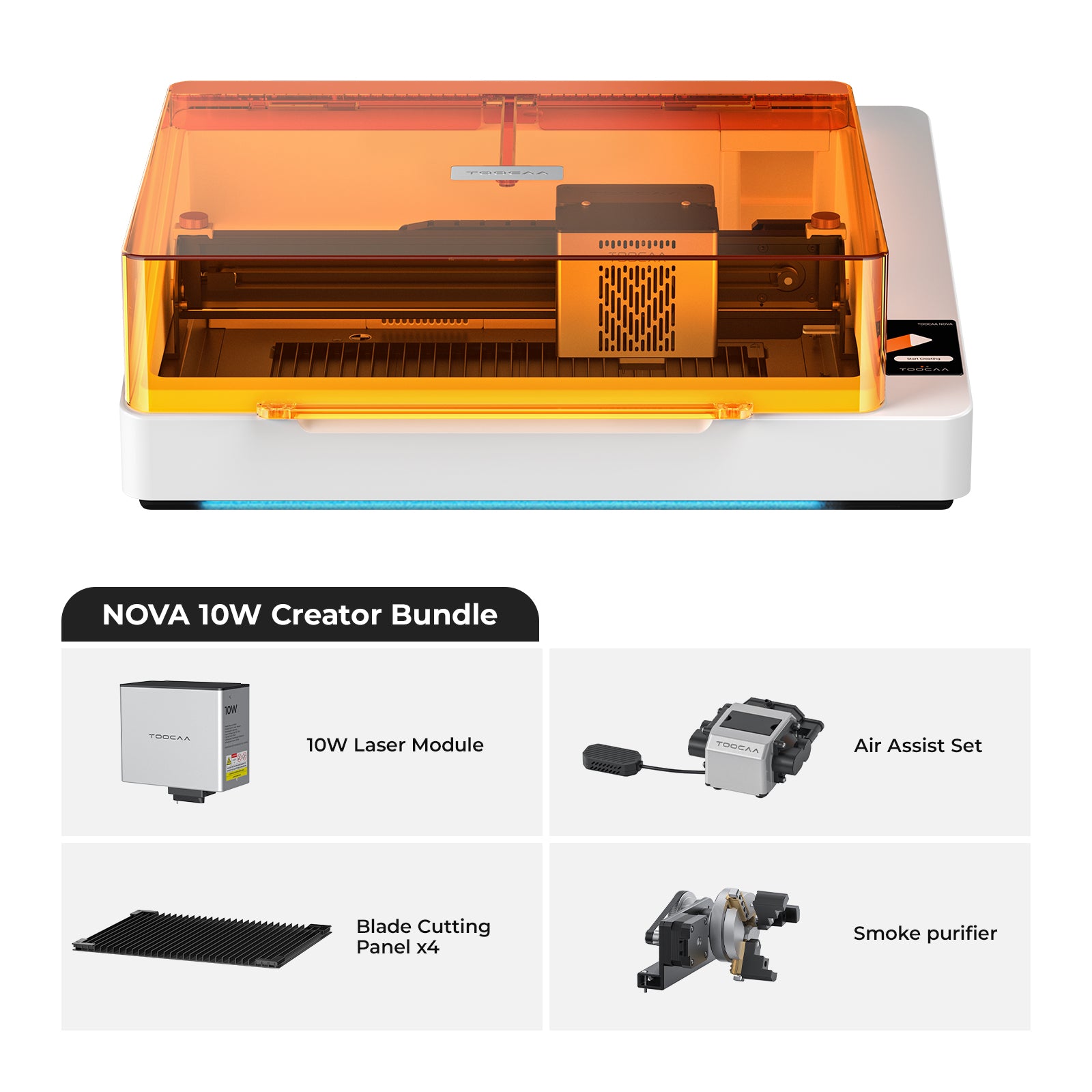 TOOCAA NOVA Smart Laser Engraver for Effortless Desktop Creation