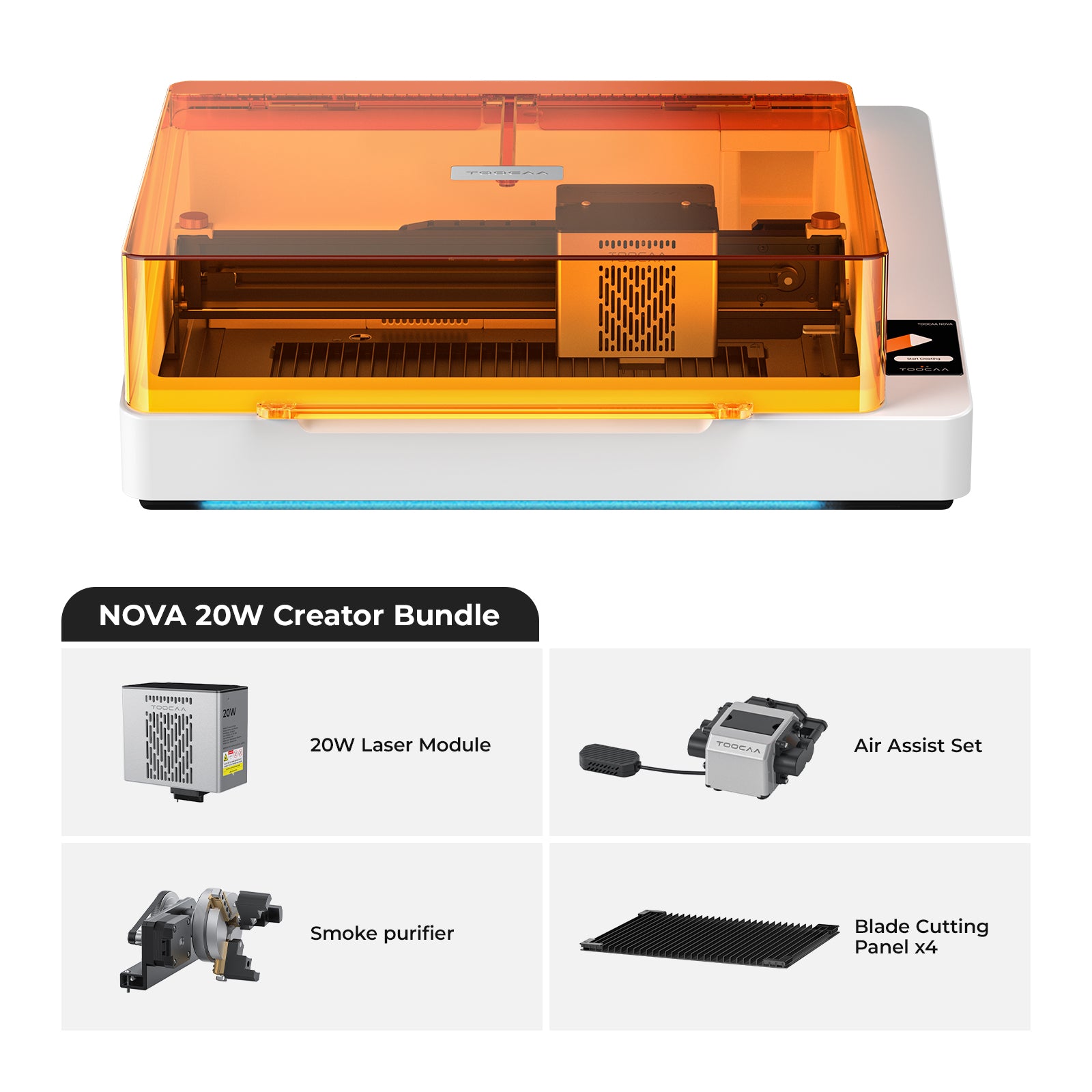 TOOCAA NOVA Smart Laser Engraver for Effortless Desktop Creation