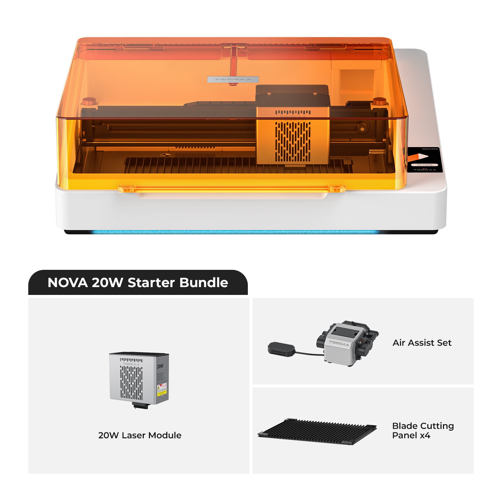 TOOCAA NOVA Smart Laser Engraver for Effortless Desktop Creation