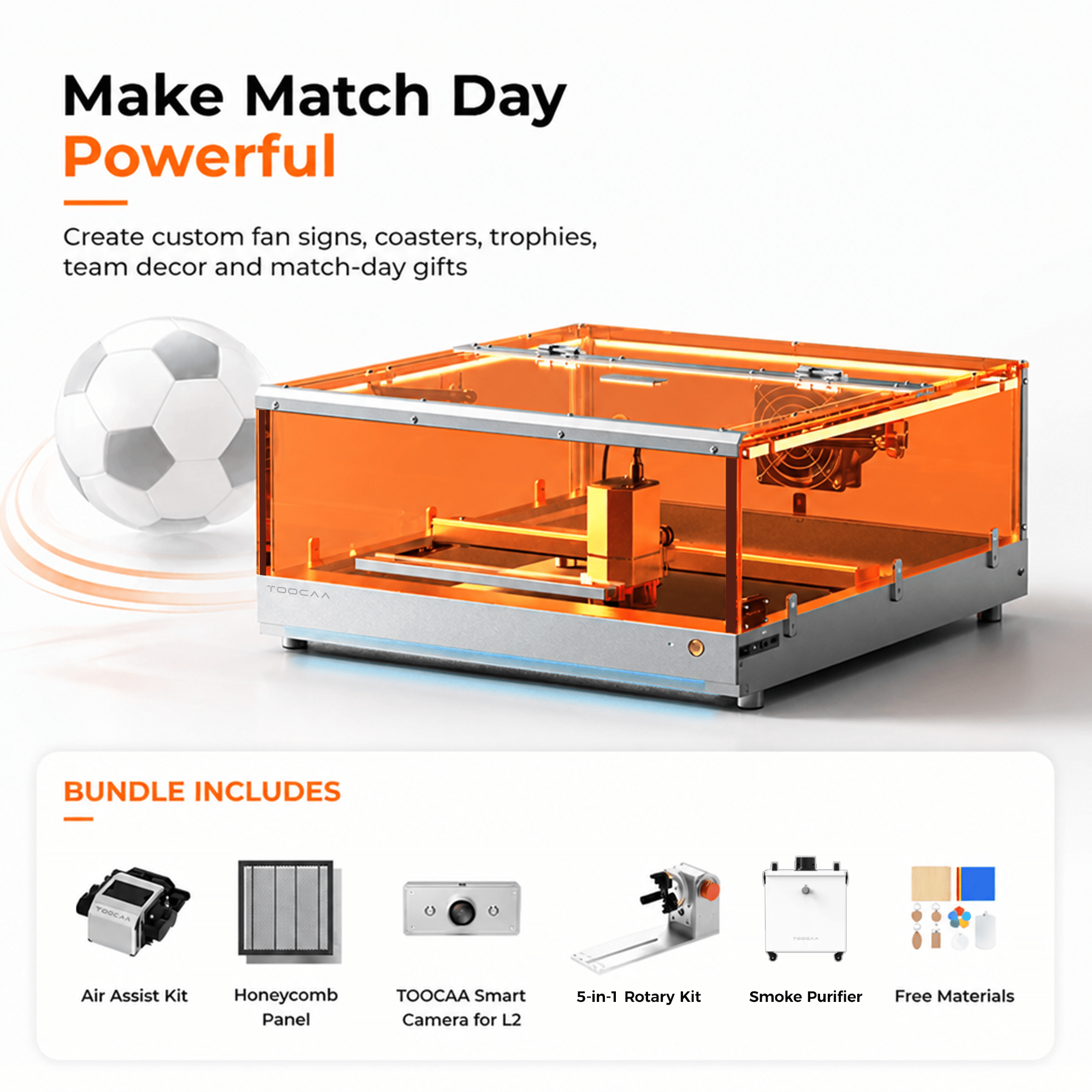 TOOCAA L2 Desktop Laser Engraver & Cutter