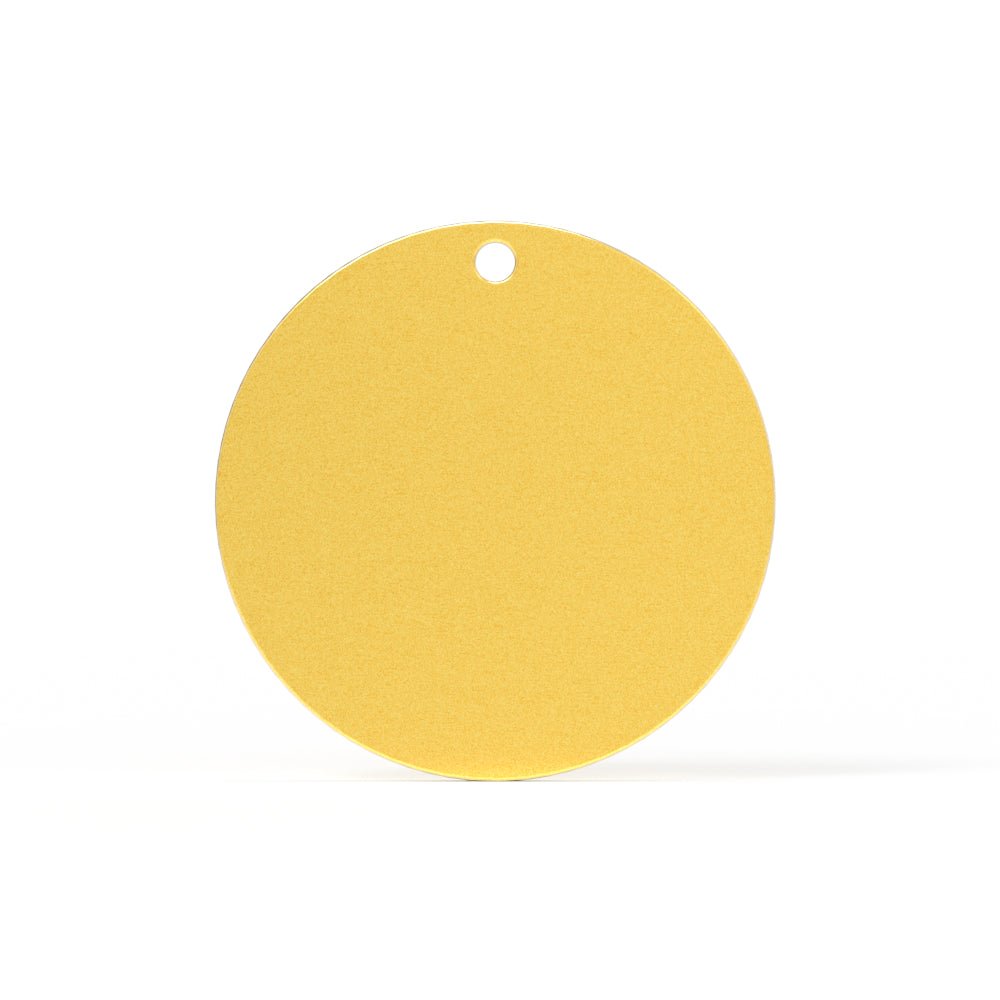 Colorful Aluminum Engraving Round Tag