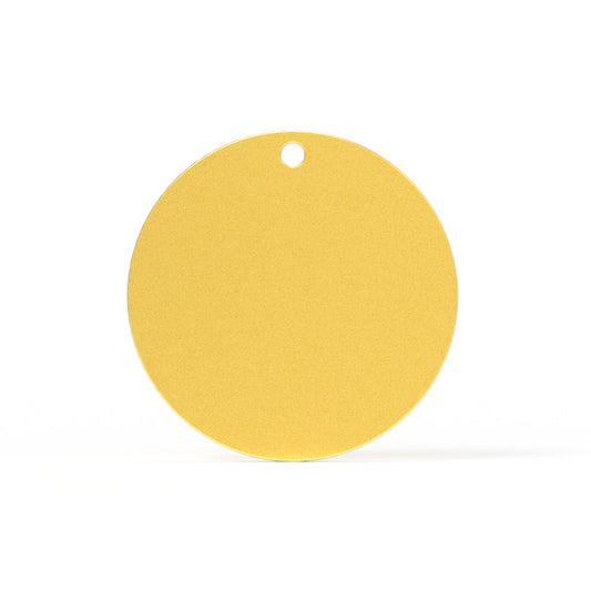 Colorful Aluminum Engraving Round Tag