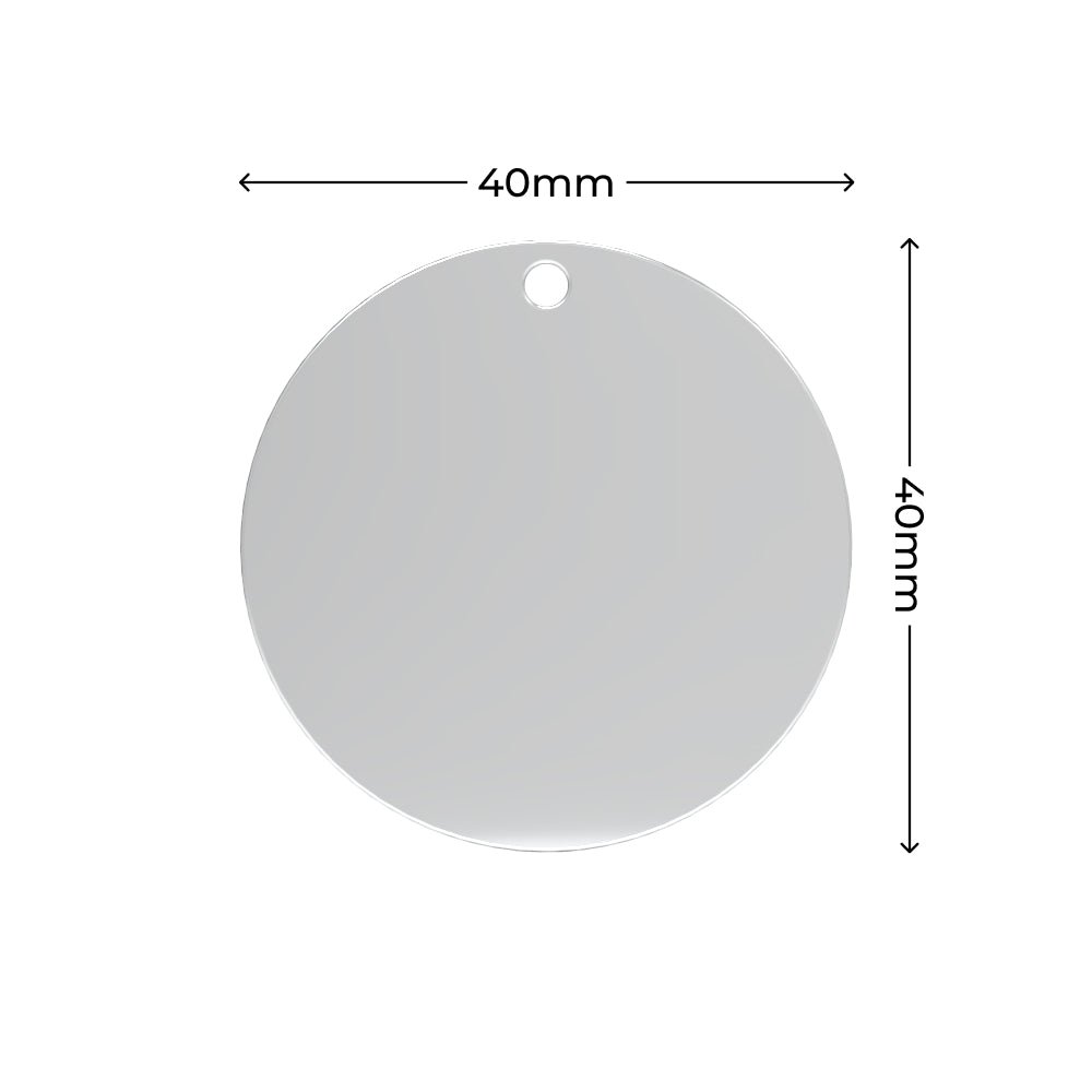 Stainless Steel Round Tag