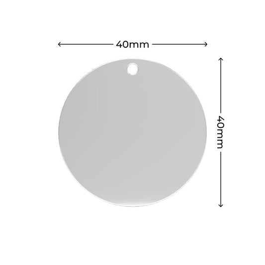 Stainless Steel Round Tag