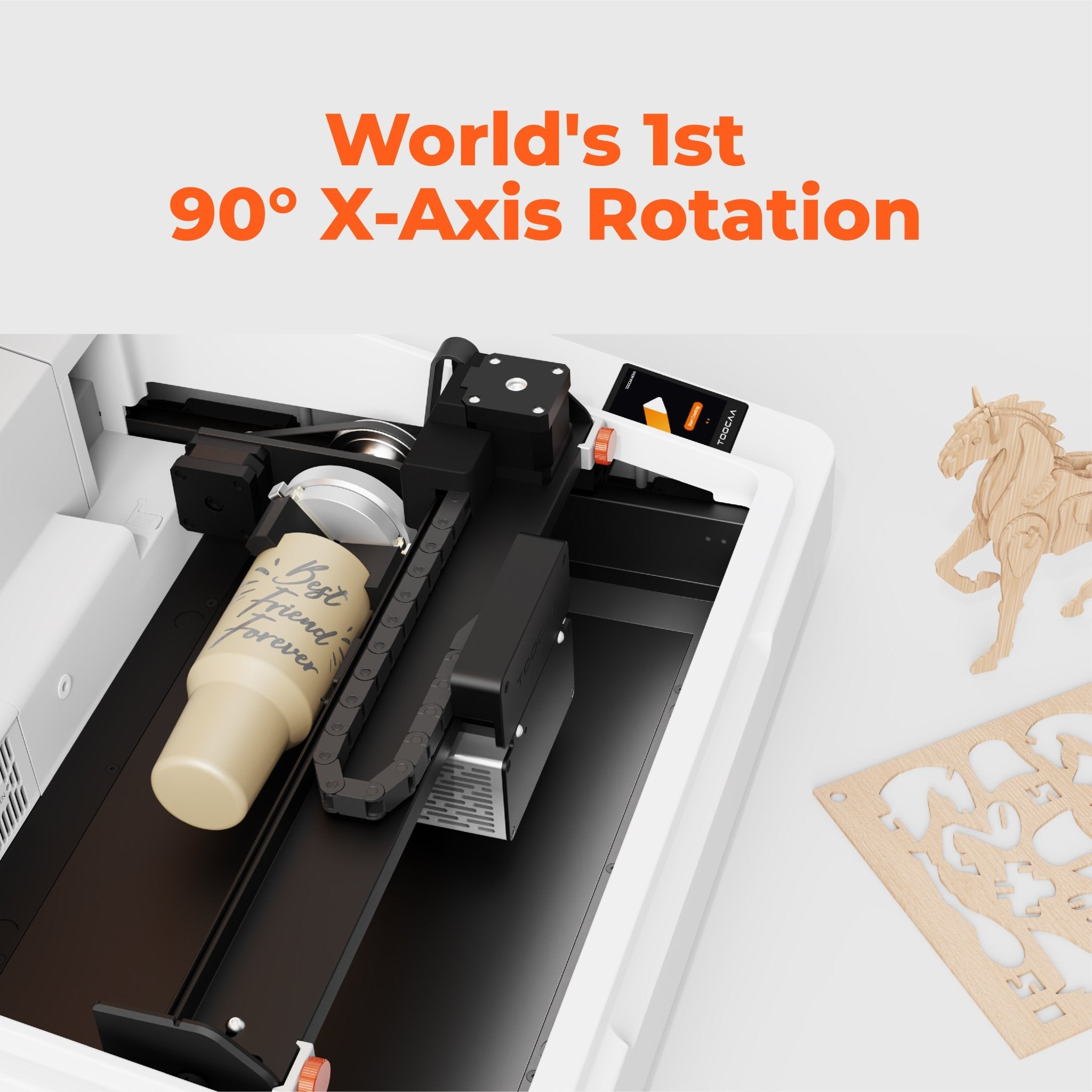 TOOCAA NOVA: The AI-Powered Laser Engraver with Class 1 Safety for Effortless Desktop Creation