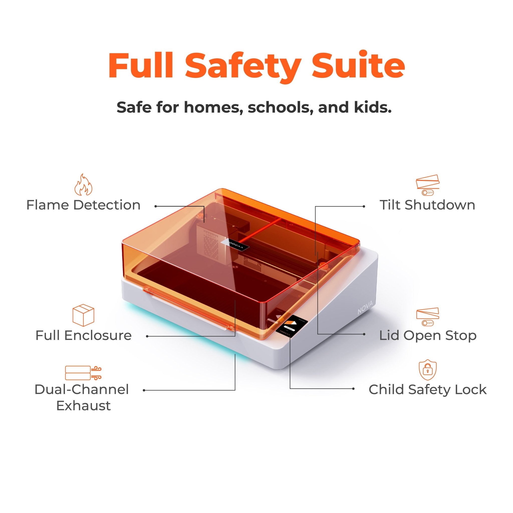 TOOCAA NOVA: The AI-Powered Laser Engraver with Class 1 Safety for Effortless Desktop Creation