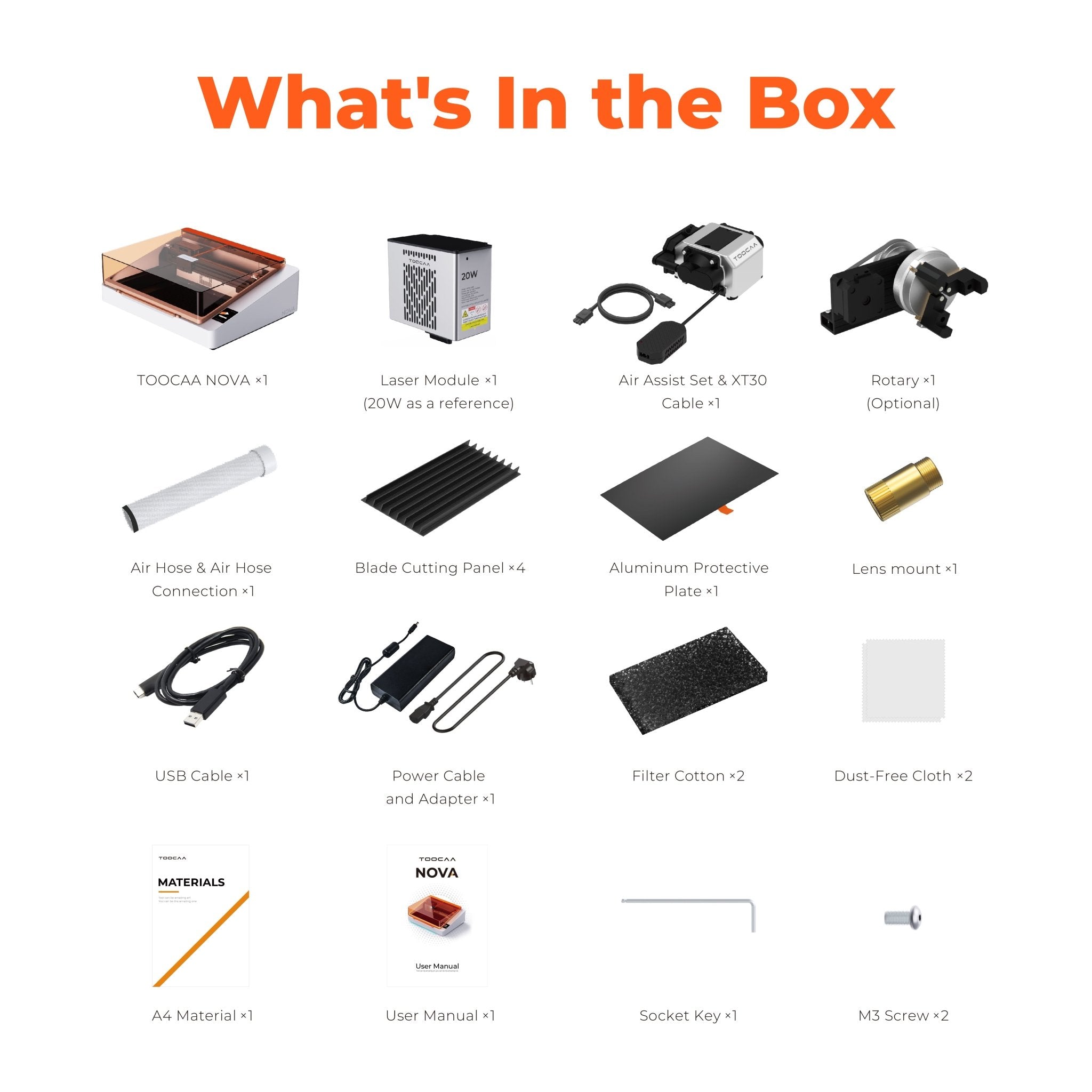 TOOCAA NOVA: The AI-Powered Laser Engraver with Class 1 Safety for Effortless Desktop Creation